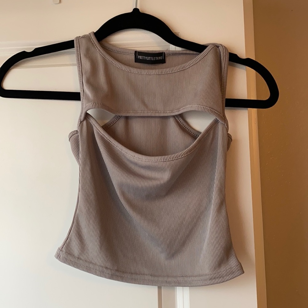Pretty Little Thing cut out crop top